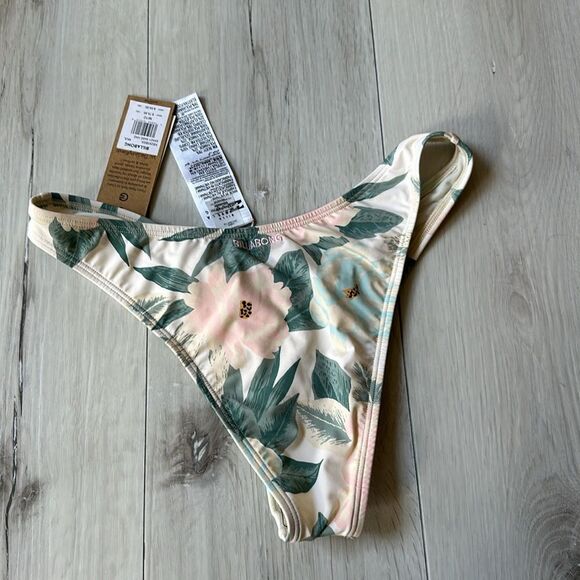 BILLABONG Sandy Babe Hike Super Skimpy Coverage Maui Nix Bikini Bottom M/10 Nwt - Picture 7 of 7
